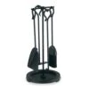 Pilgrim 5 Piece Compact Matte Black Fireplace Tool Set - 18-in H