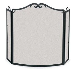 Pilgrim Arch Bow 3-Panel Screen, Matte Black