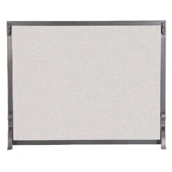 Pilgrim Single Panel 39-in Forged Iron Fireplace Screenin Vintage Iron