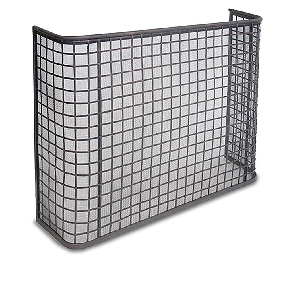 Pilgrim Manor Bowed Screen, Distressed Bronze