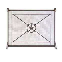 Pilgrim Western Star Single Panel Screen, Bronze