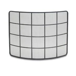 Pilgrim Woodland Bowed Screen, Natural Iron