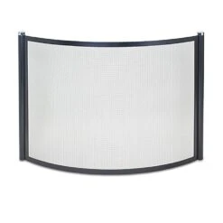 Pilgrim Metro Bowed Screen, Black & Polished Nickel
