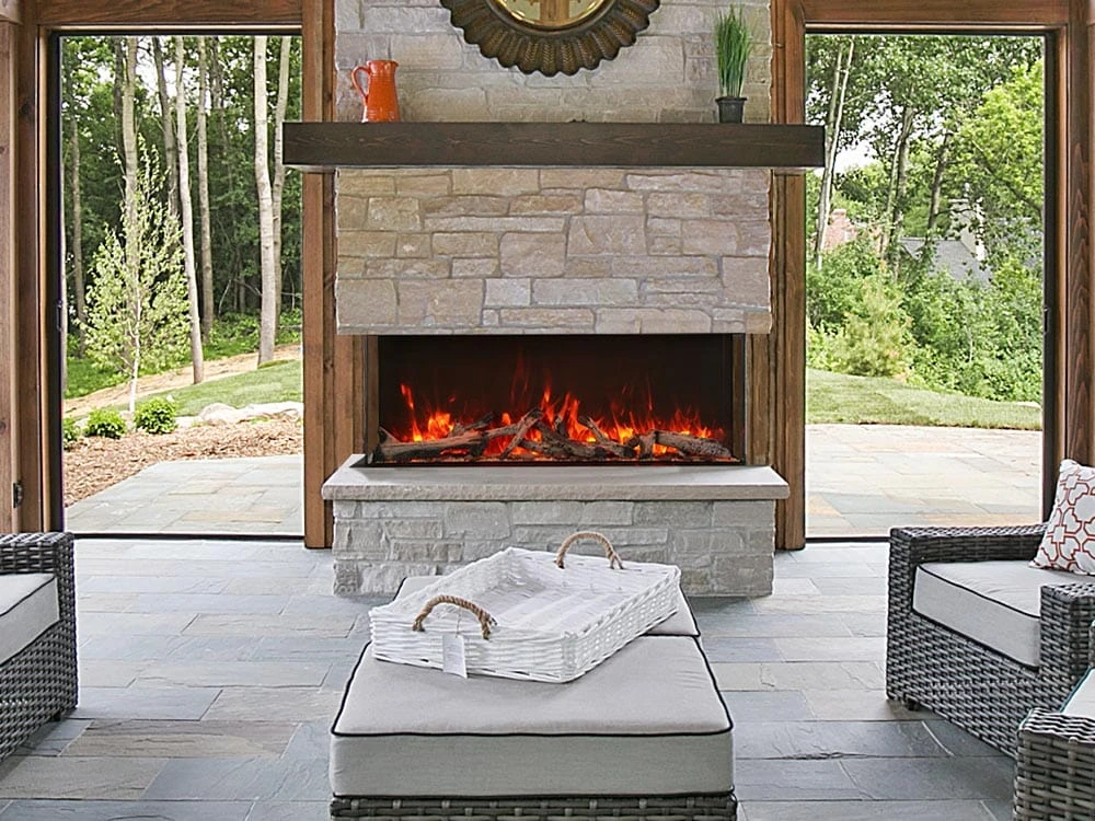 Amantii TruView XL Series 60-in 3-Sided Linear Electric Fireplace - Image 2