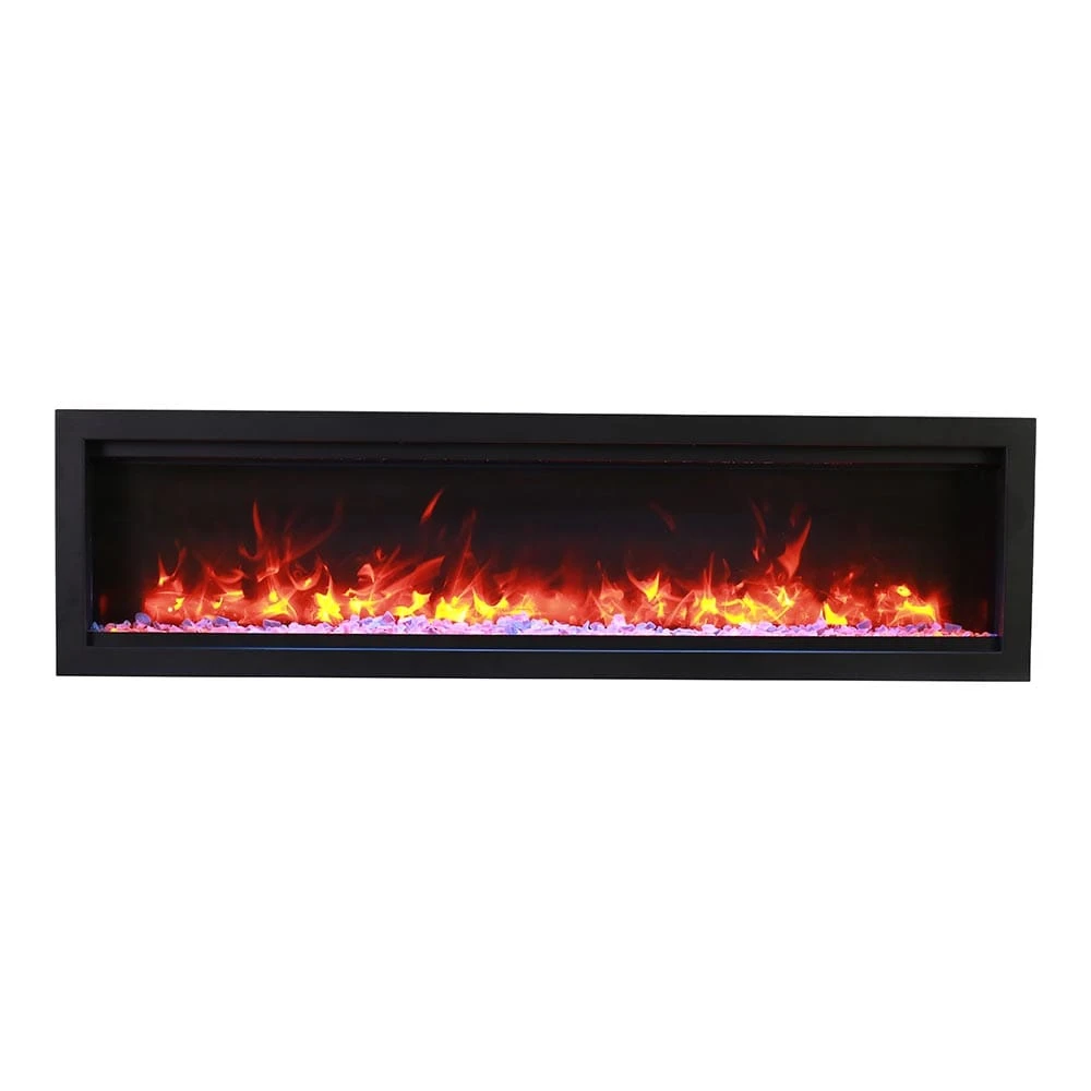 Amantii 88-in Symmetry Smart WiFi Enabled Built-In Linear Electric Fireplace - Image 8