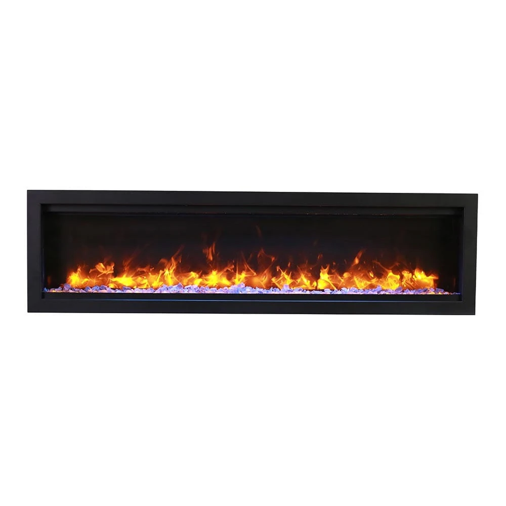 Amantii 88-in Symmetry Smart WiFi Enabled Built-In Linear Electric Fireplace - Image 7
