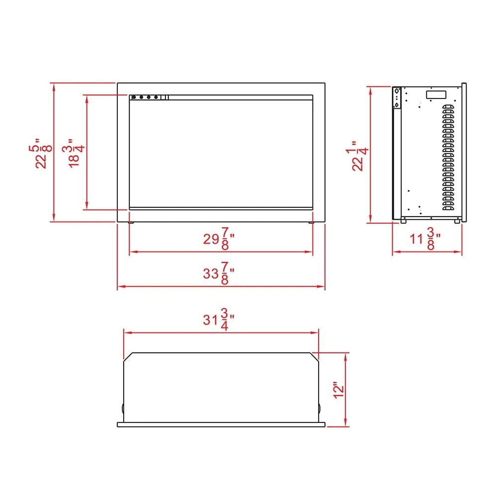 Amantii 33-In Traditional Bespoke Smart Built-In Electric Fireplace - Image 7