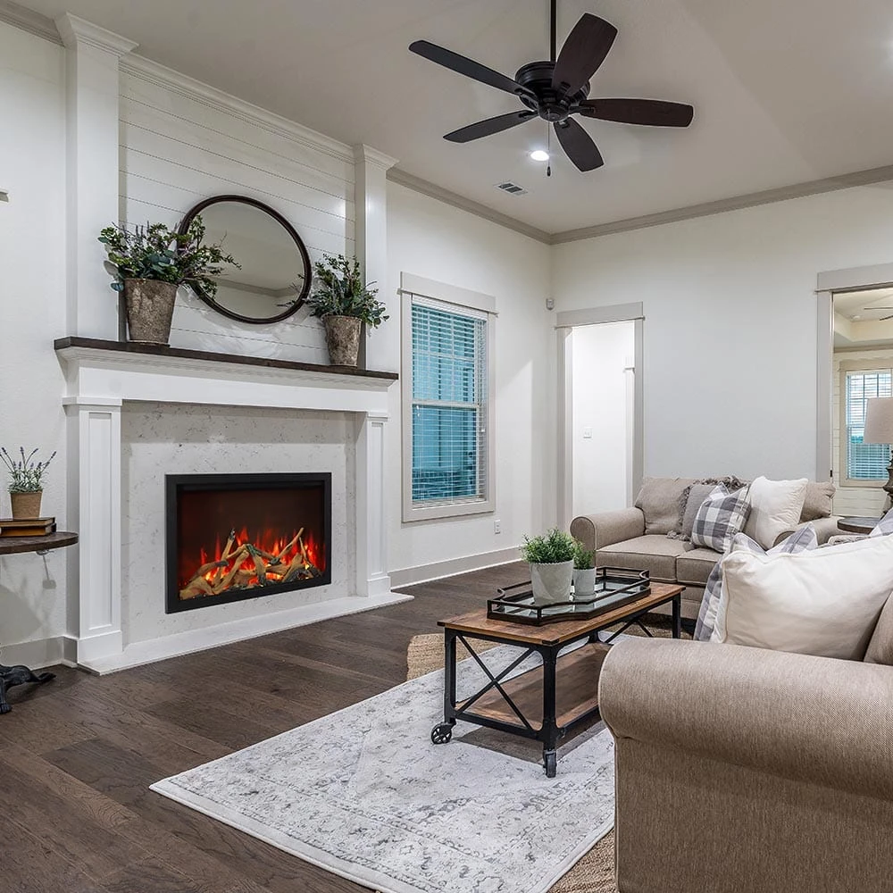 Amantii 44-in Traditional Bespoke Smart Built-In Electric Fireplace - Image 2