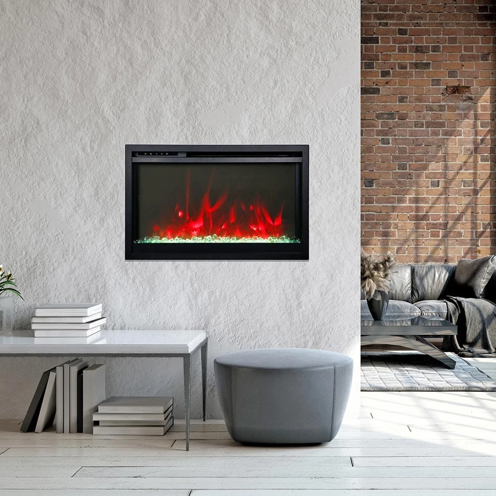 Amantii 26-in Traditional XtraSlim Smart WiFi Linear Electric Fireplace - Image 2
