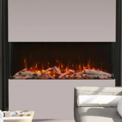 Amantii 60-in TruView Extra Tall Smart Linear Electric Fireplace