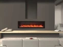 Amantii Panorama Series 60-In Deep Built In Electric Fireplace -BI-60-DEEP-OD