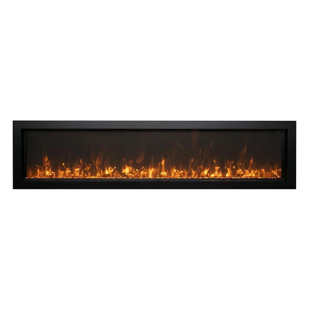 Amantii Panorama Series 60-In Extra Slim Built-In Electric Fireplace - Image 2