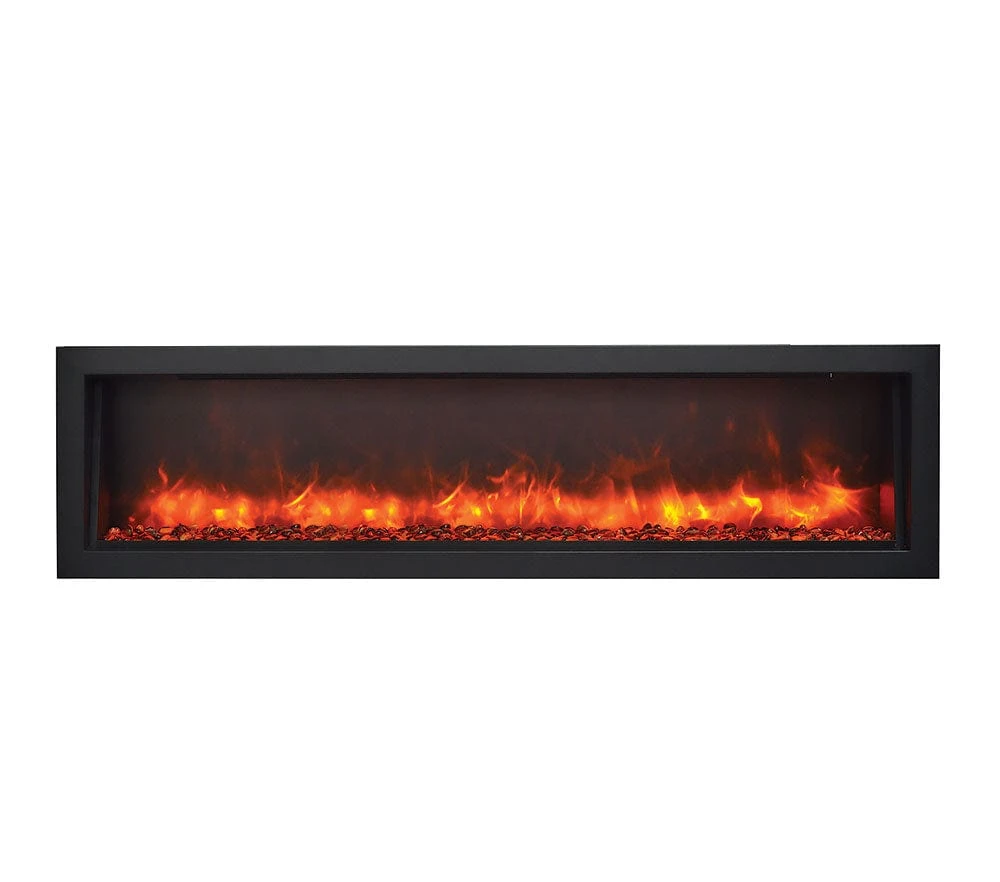 Amantii Panorama Series 60-In Slim Built-In Electric Fireplace - Image 3