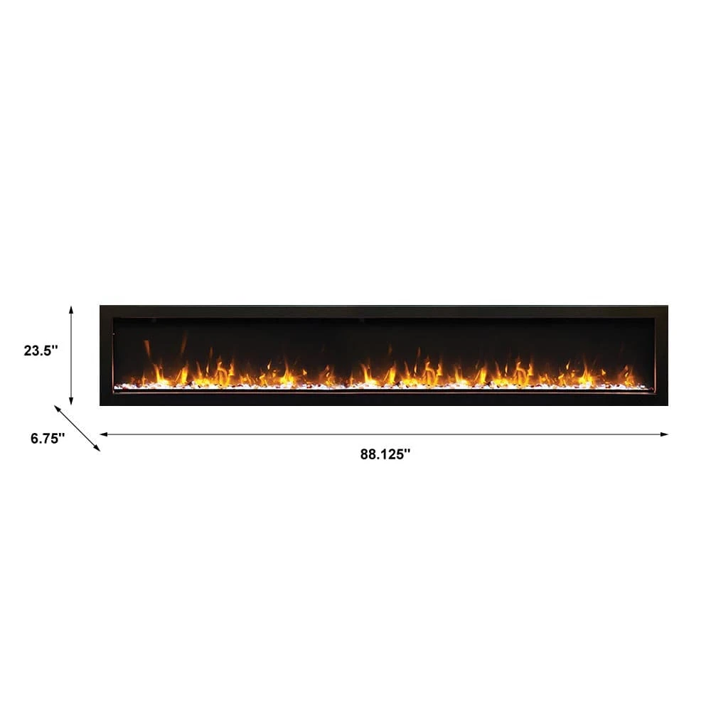 Amantii Panorama Series 88-In Slim Built-In Electric Fireplace - Image 5