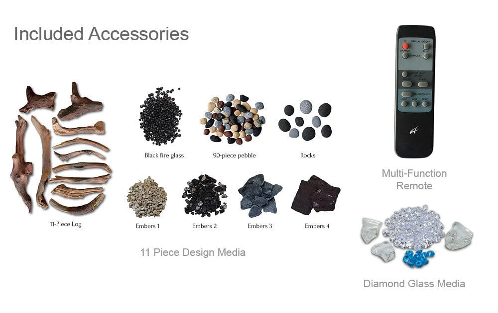 Amantii Panorama Series Indoor/Outdoor 60-In Deep XT Built-In Electric Fireplace - Image 4