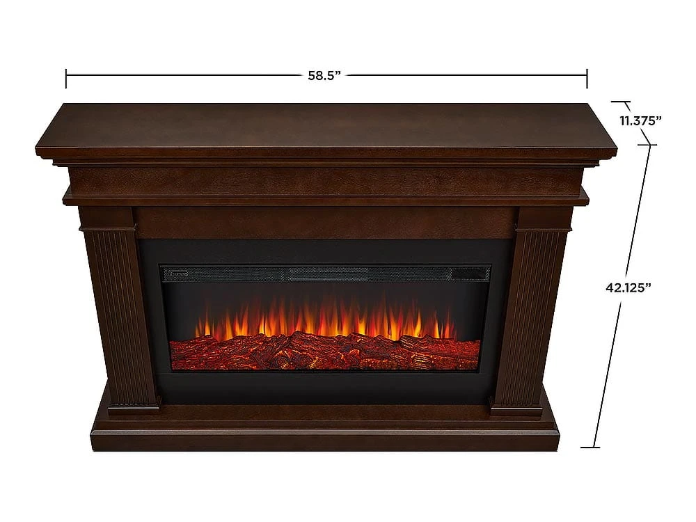 Beau Infrared Electric Fireplace Mantel Package In Dark Walnut - 8080E -DW - Image 7