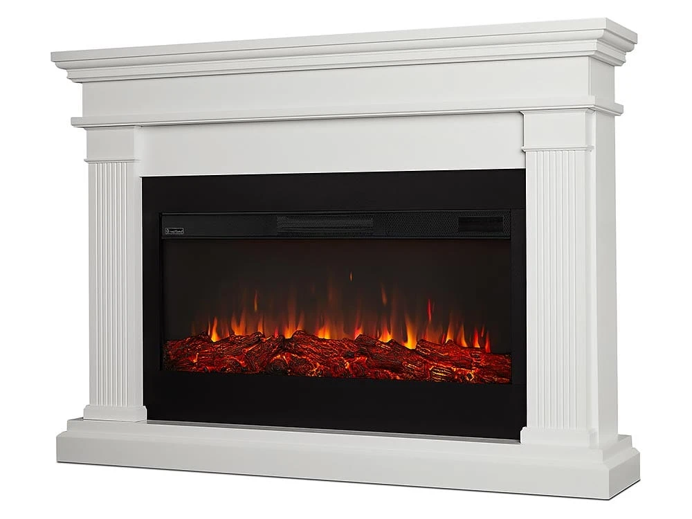 Beau Infrared Electric Fireplace Mantel Package In White - Image 2