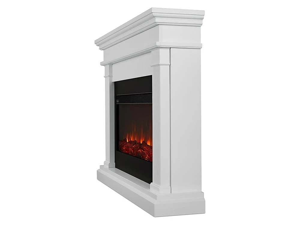 Beau Infrared Electric Fireplace Mantel Package In White - Image 3