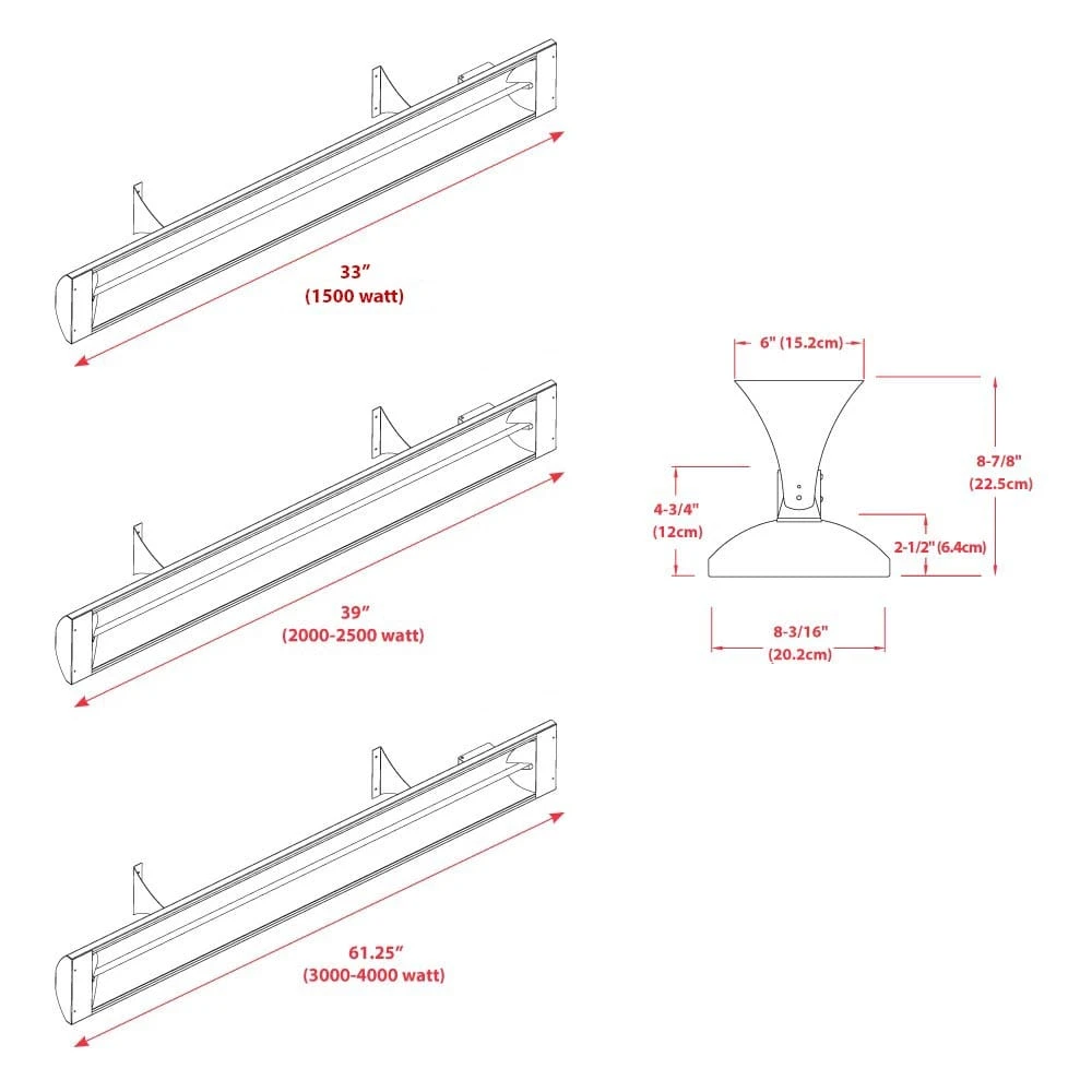 Infratech C-Series Infrared Patio Heater 240V - Image 5