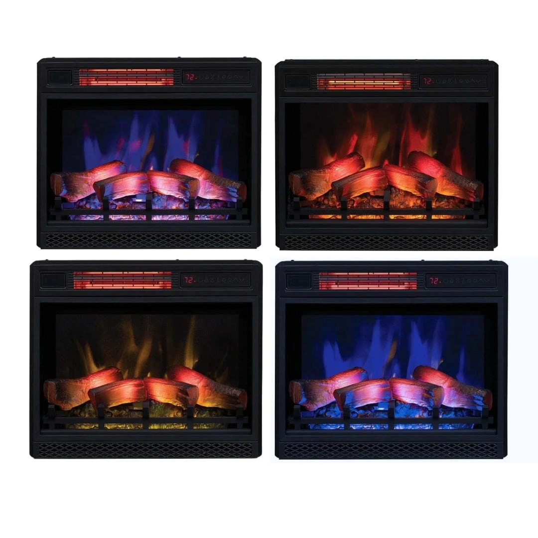 Modern Ember Lauderdale Electric Fireplace Mantel Package In White - Image 10