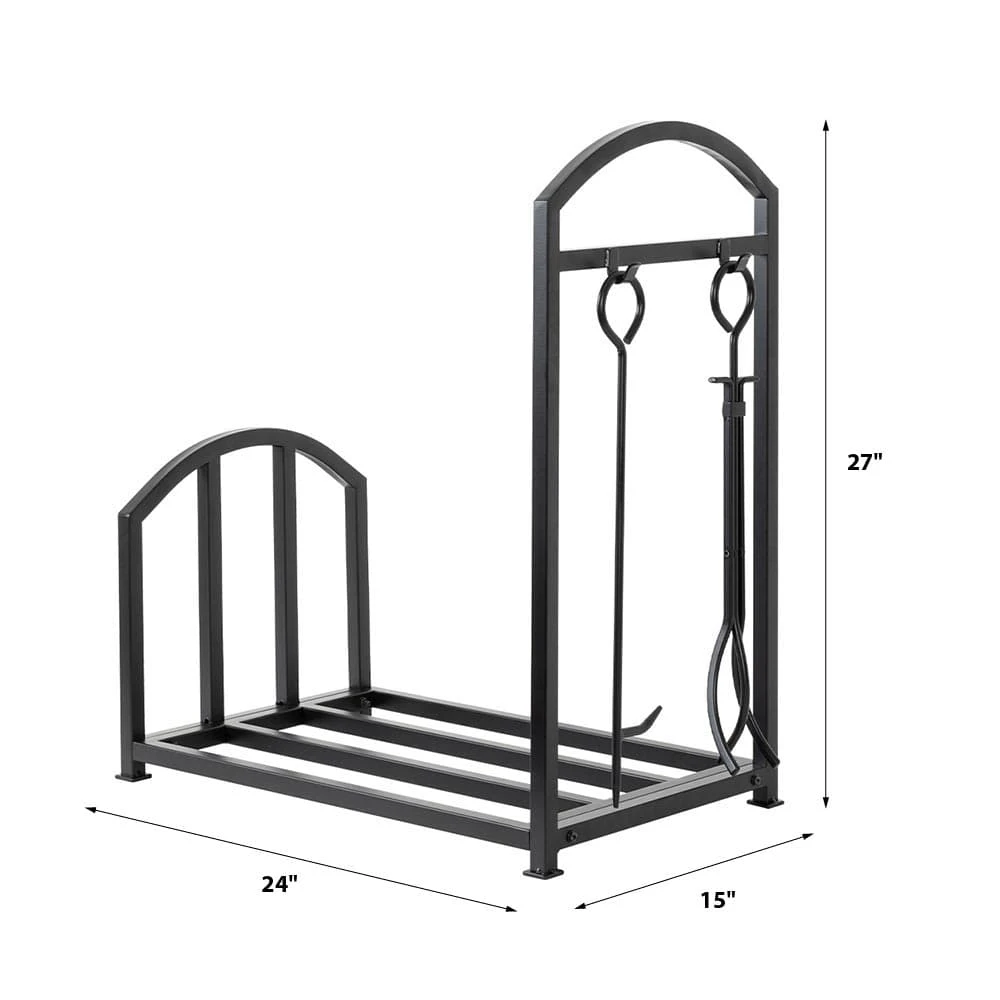 Country Living Bishop Creek 24-in Log Holder With Tool Set - Image 3