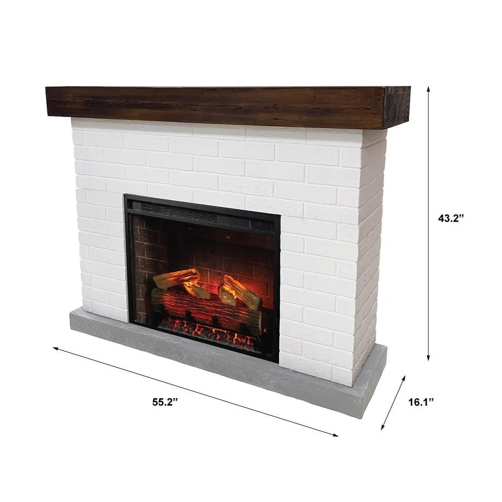 Country Living Jackson Electric Fireplace Mantel Package - Image 4