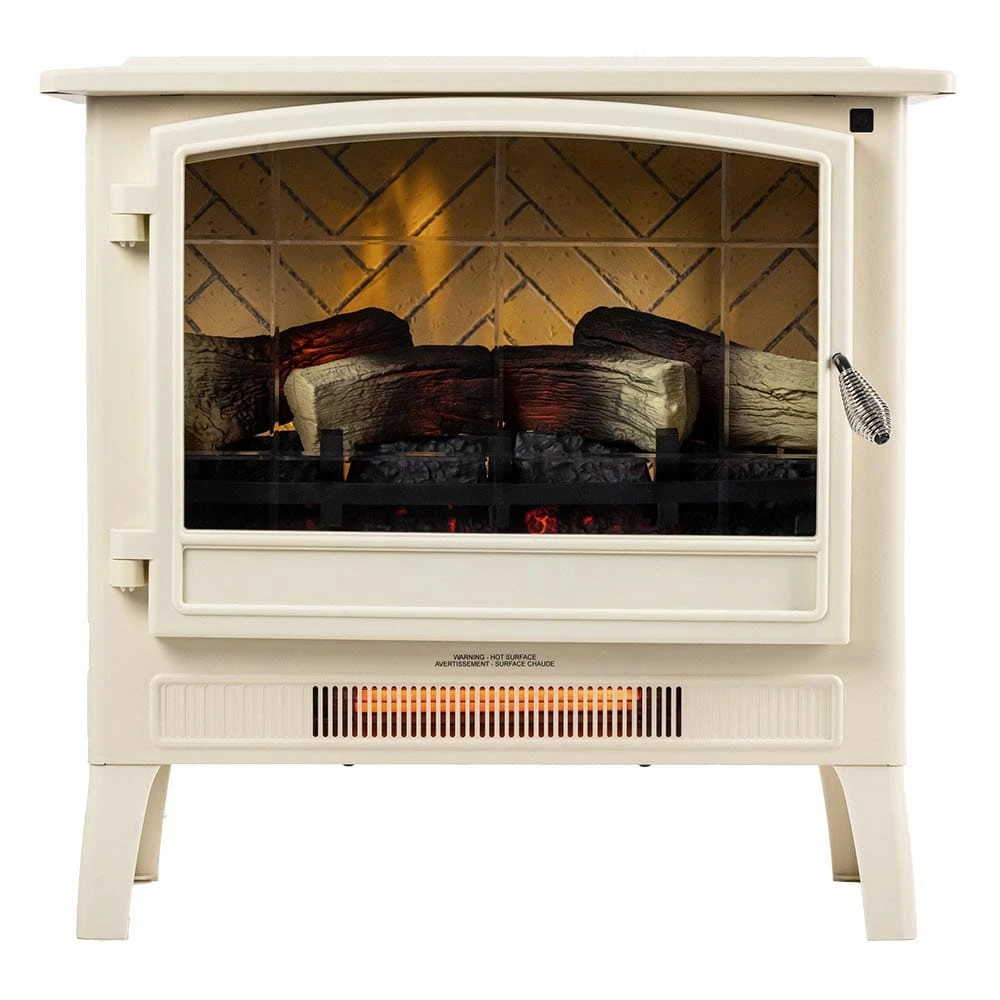 Country Living Cream Infrared Electric Fireplace Stove Heater - Image 15