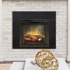 Dimplex 24-in Revillusion Weathered Concrete Firebox & 40-in Trim