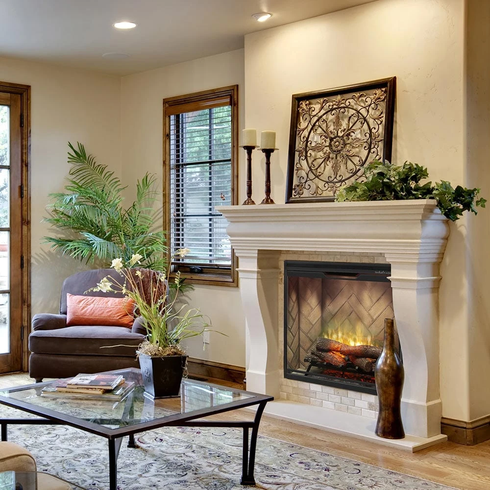 Dimplex 36" Revillusion Portrait Electric Firebox Herringbone Brick - Image 7