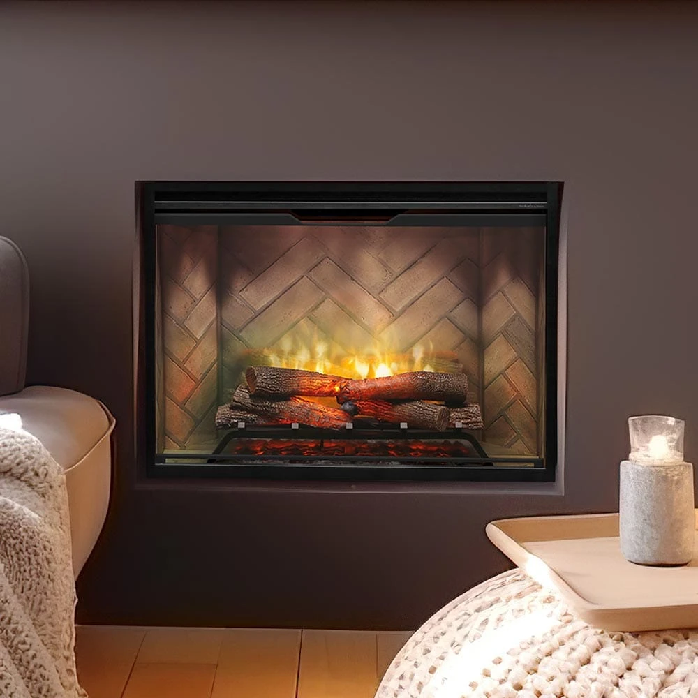 Dimplex 36" Revillusion Portrait Electric Firebox Herringbone Brick