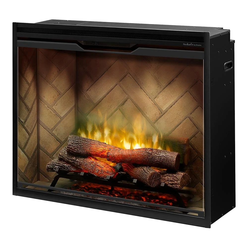 Dimplex 36" Revillusion Portrait Electric Firebox Herringbone Brick - Image 5