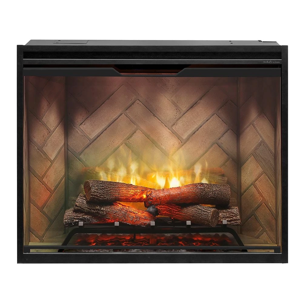 Dimplex 36" Revillusion Portrait Electric Firebox Herringbone Brick - Image 4