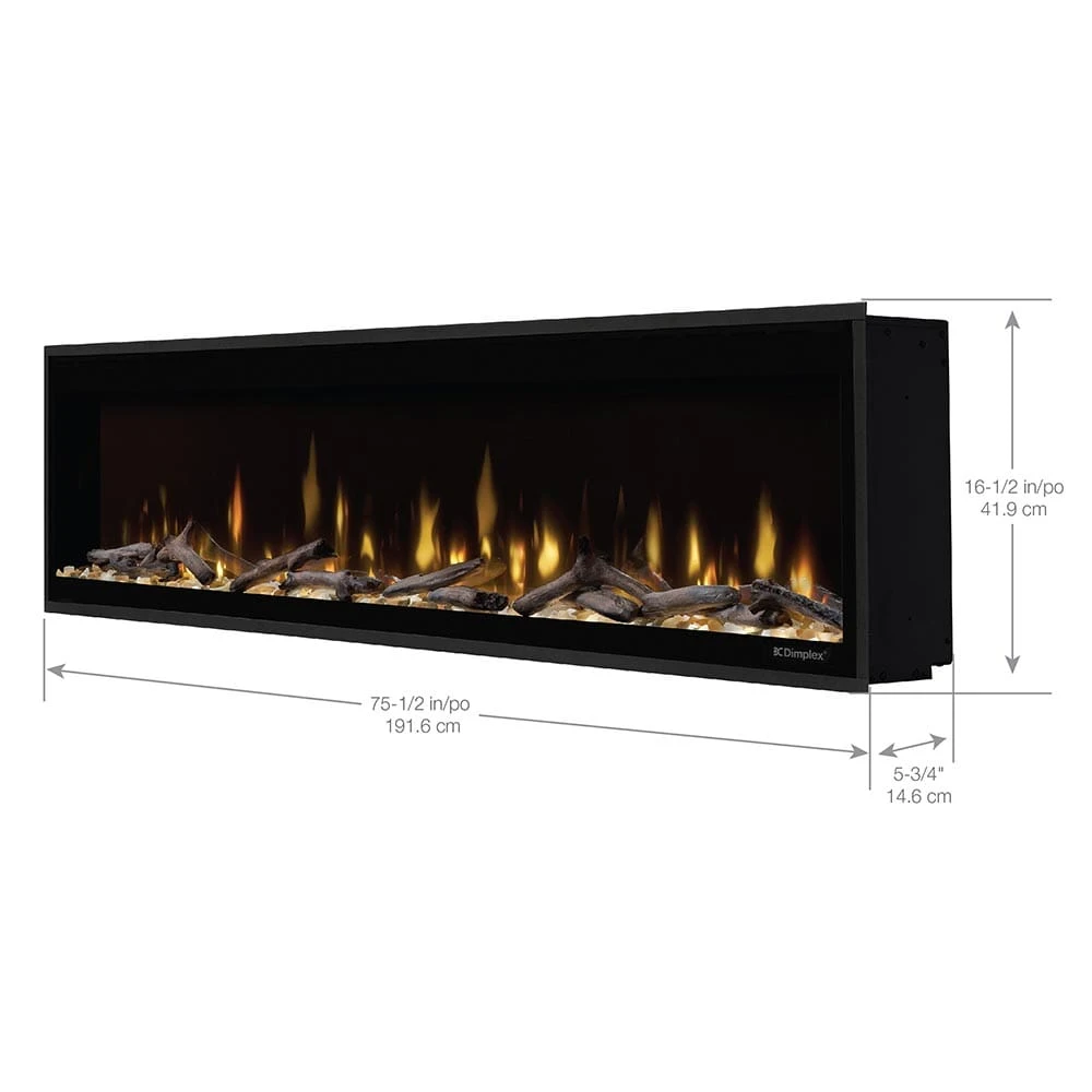 Dimplex Ignite Evolve 74-in Linear Electric Fireplace & Trim Kit - Image 5