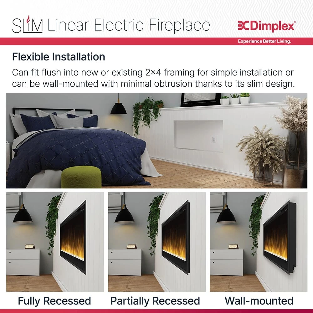 Dimplex 42-In Multi-Fire Slim Electric Fireplace - Image 14