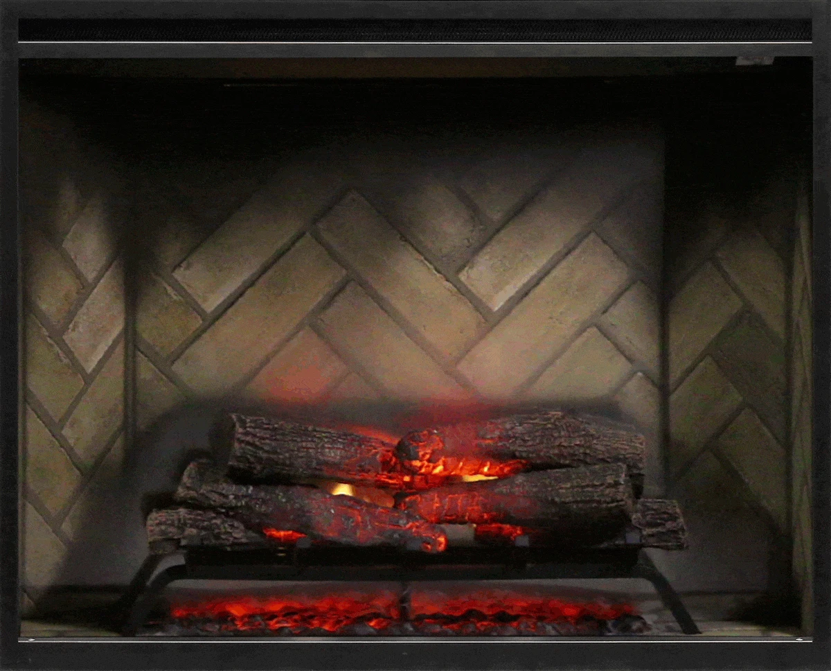 Dimplex 36" Revillusion Portrait Electric Firebox Herringbone Brick - Image 3