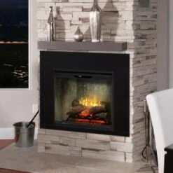 Dimplex 30" Revillusion Weathered Concrete Firebox & 38" Trim