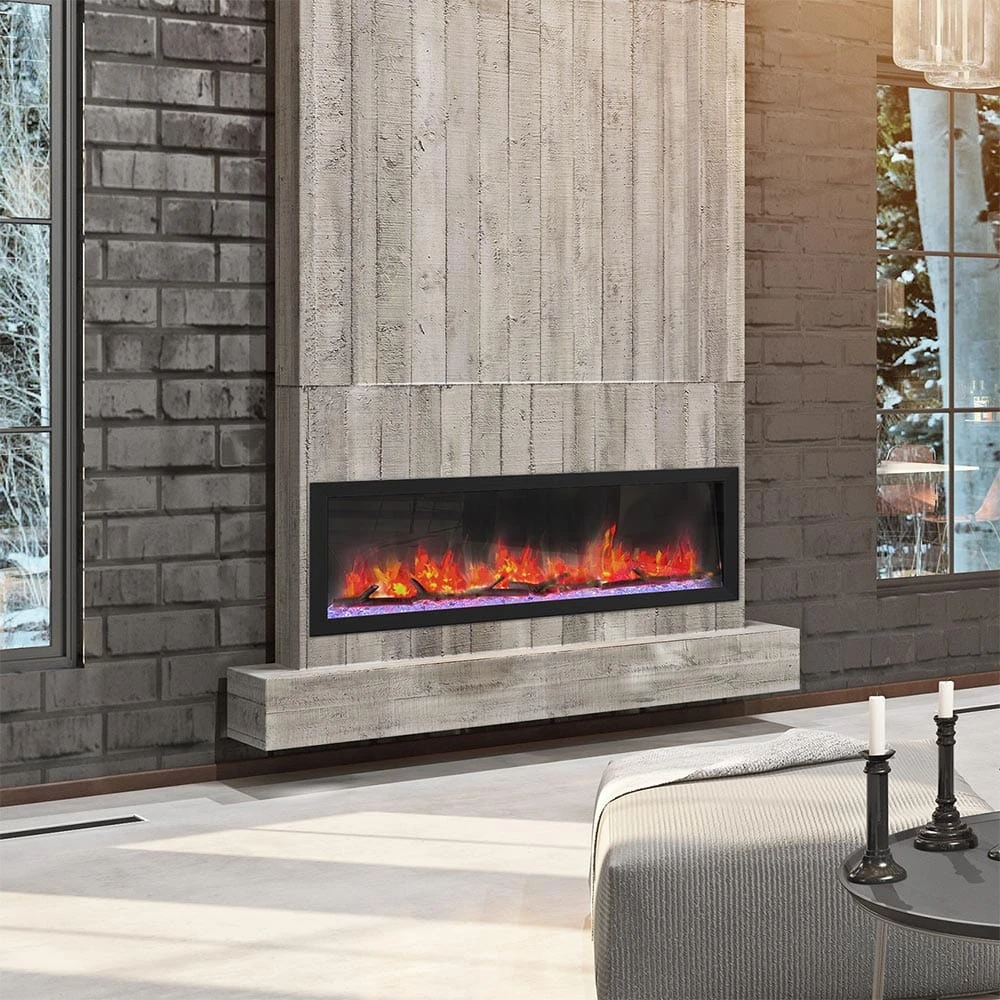 Dynasty 52-in Cascade Linear Electric Fireplace - Image 2