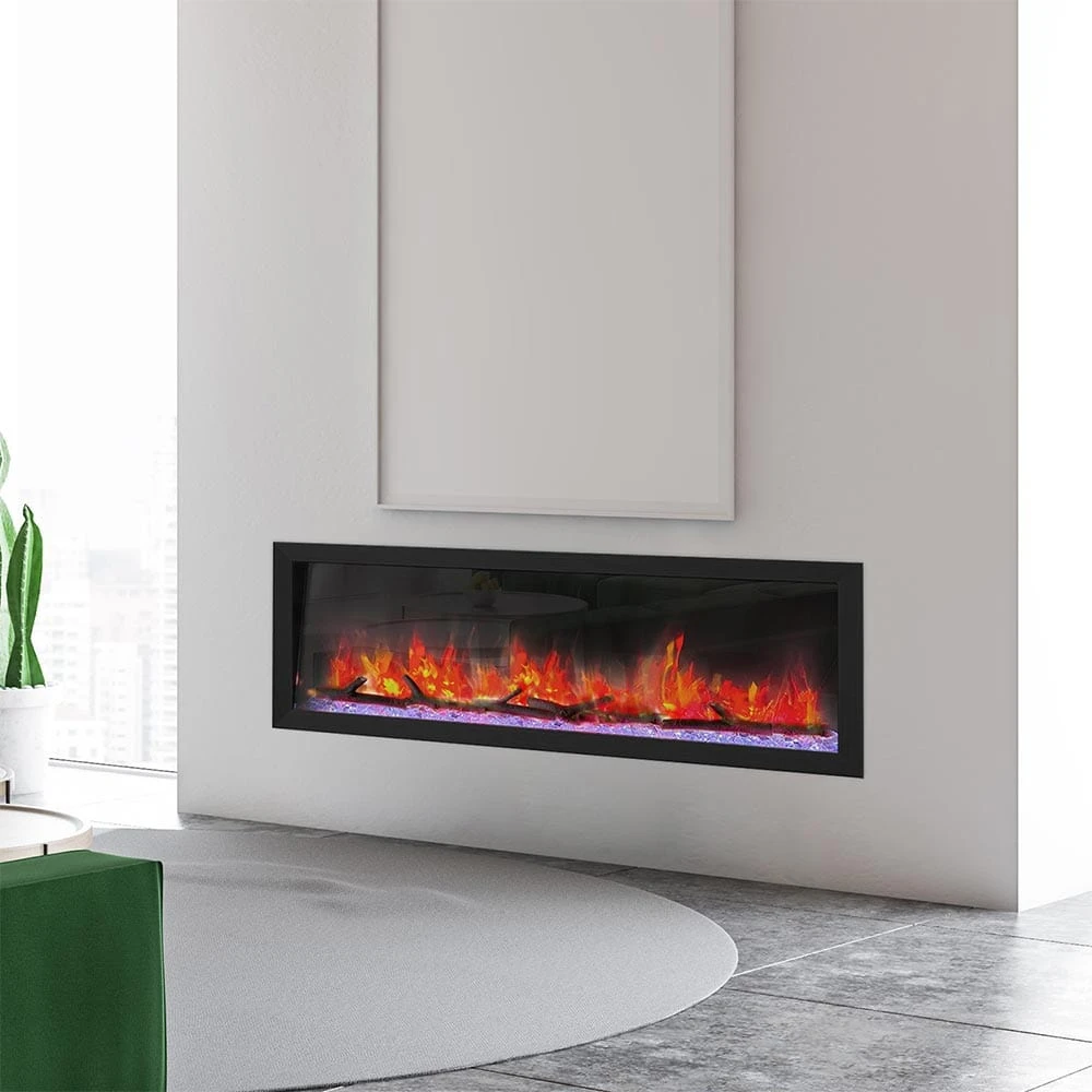 Dynasty 52-in Cascade Linear Electric Fireplace - Image 11