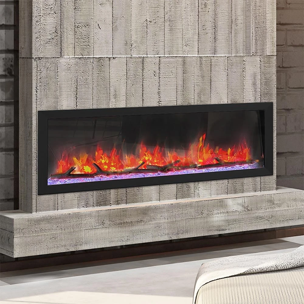 Dynasty 52-in Cascade Linear Electric Fireplace