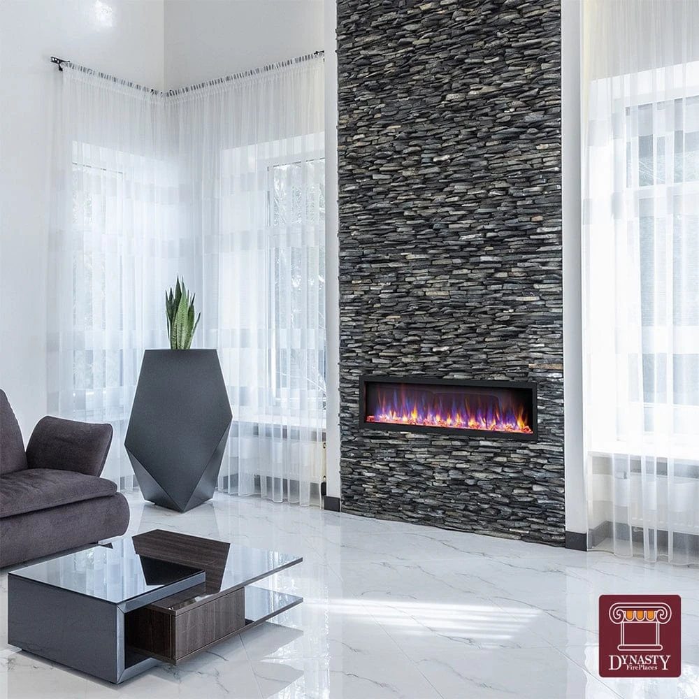 Dynasty 52-in Cascade Linear Electric Fireplace - Image 6