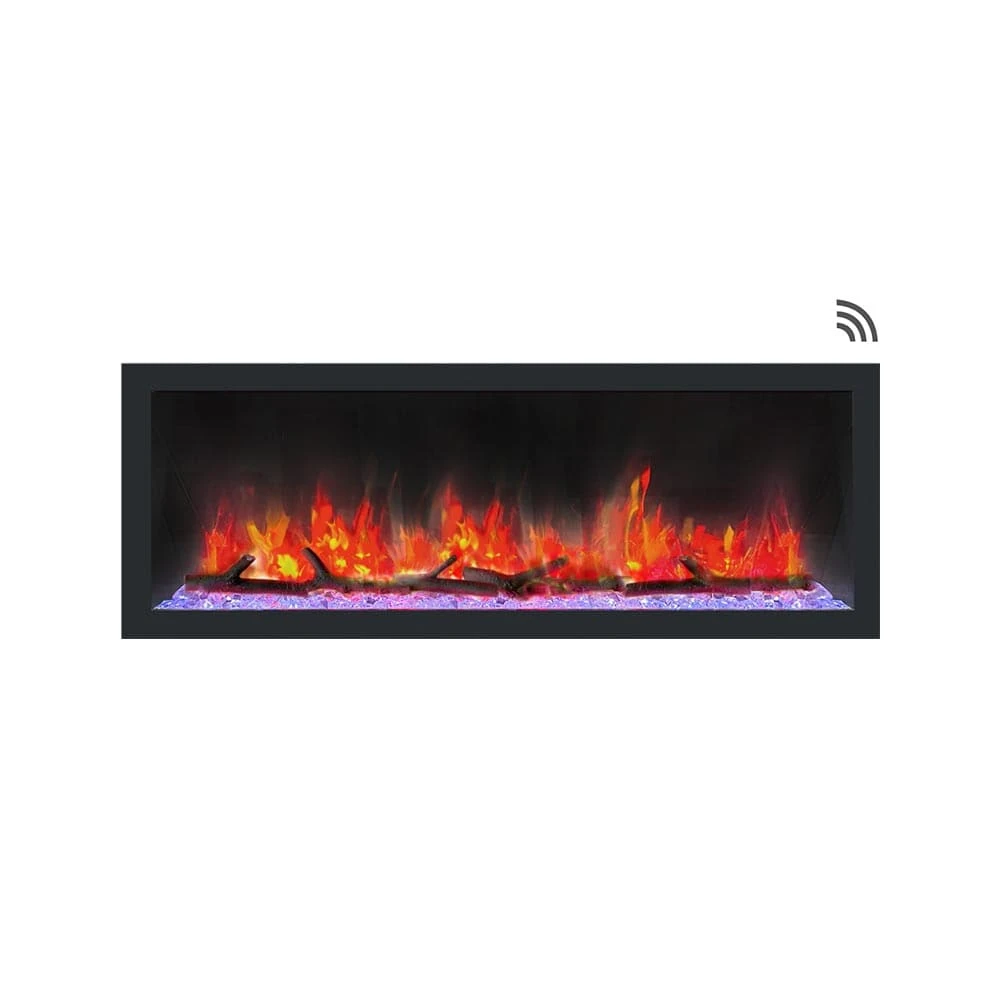 Dynasty 52-in Cascade Linear Electric Fireplace - Image 4