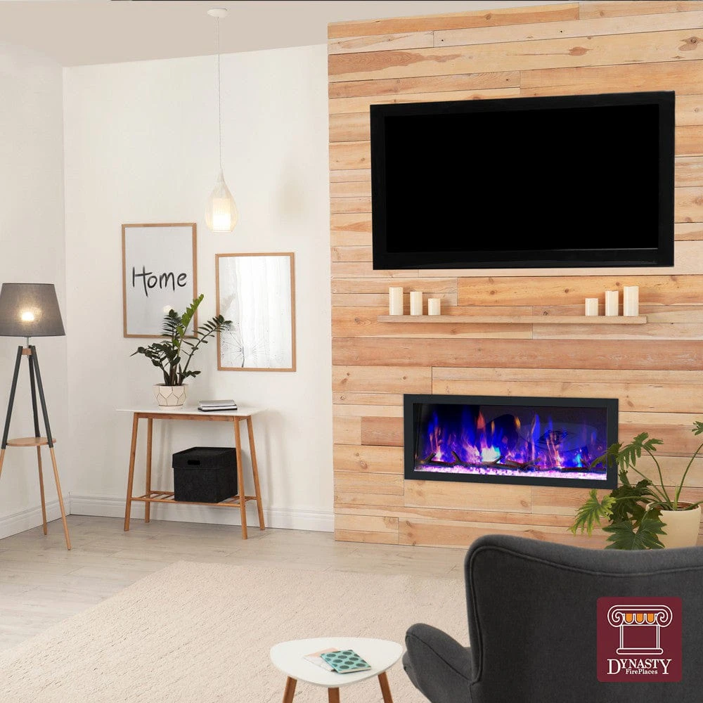 Dynasty 52-in Cascade Linear Electric Fireplace - Image 10