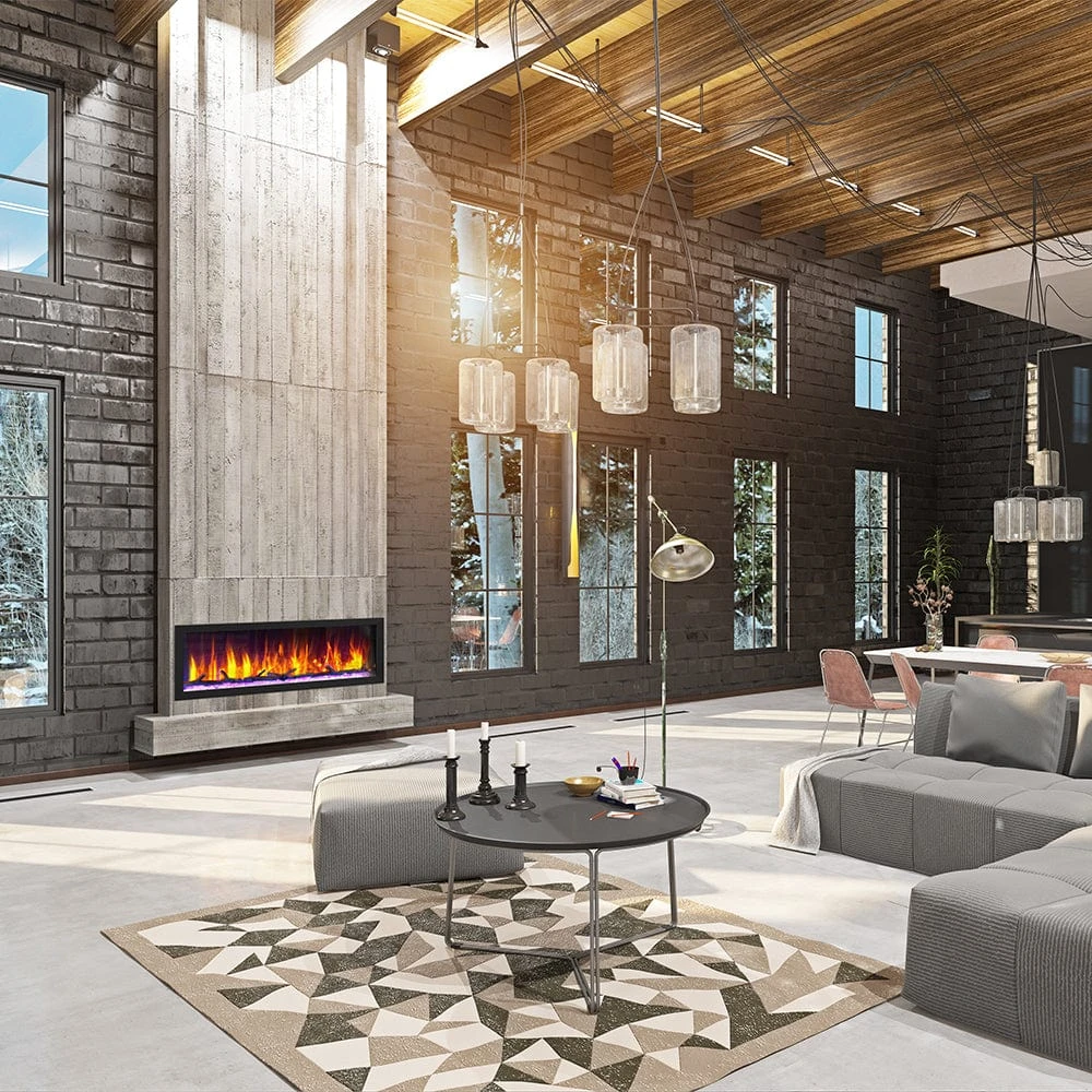 Dynasty 52-in Cascade Linear Electric Fireplace - Image 13