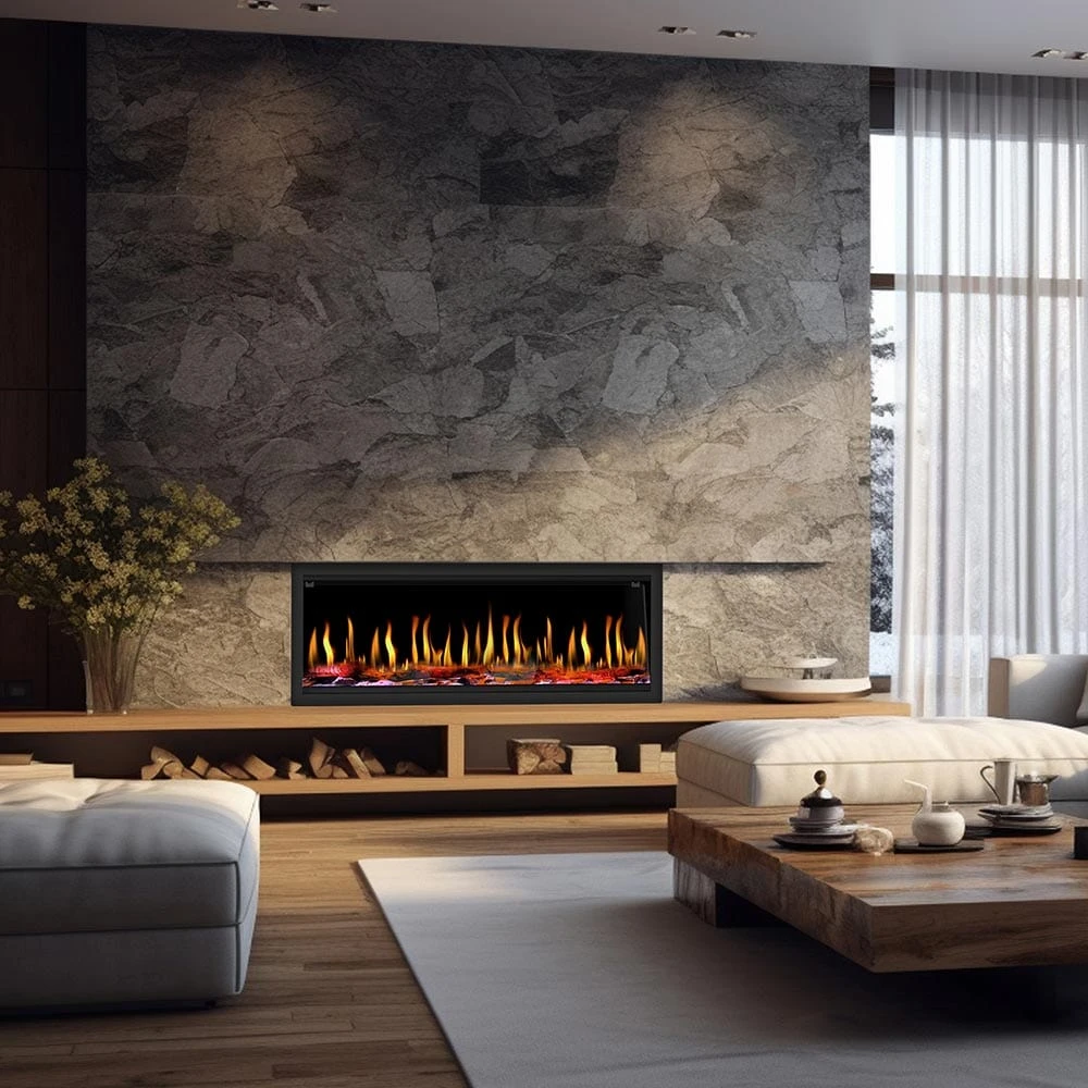 Dynasty 52-in Tempo Virtual Built-In Electric Fireplace - Image 2