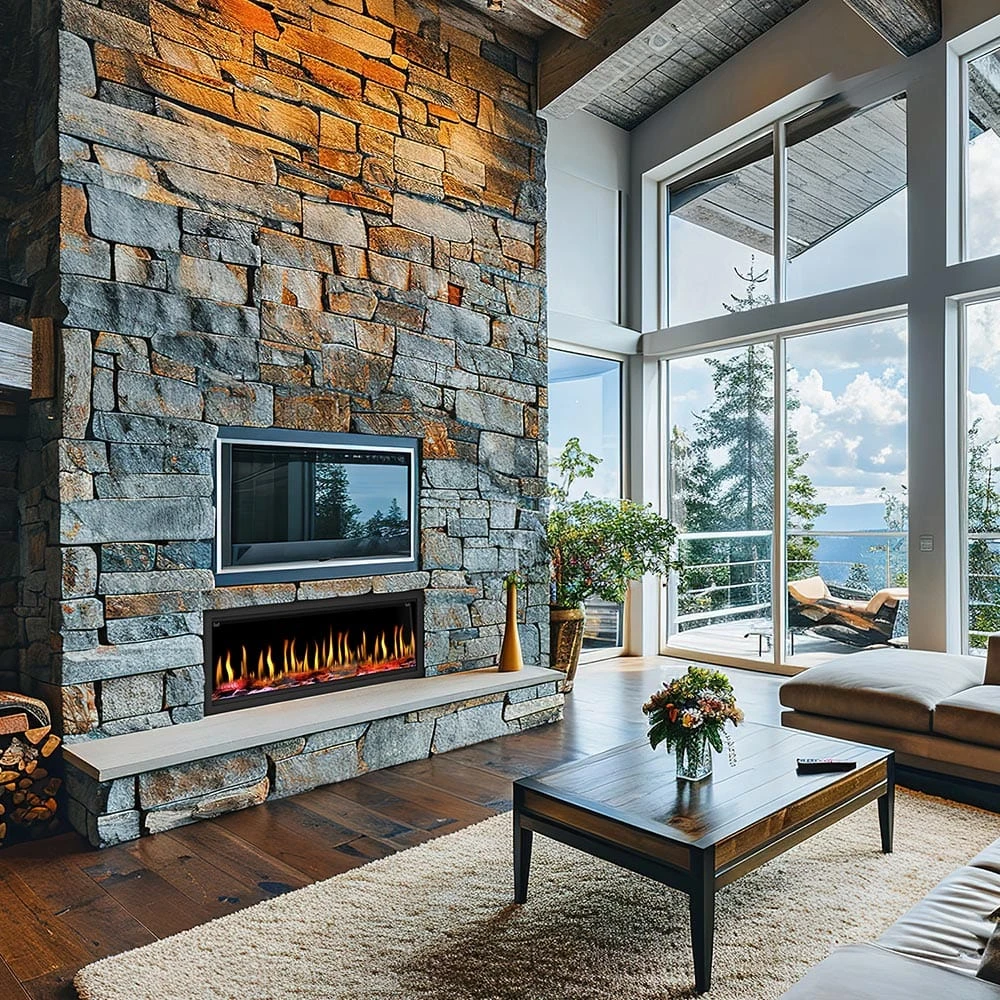 Dynasty 52-in Tempo Virtual Built-In Electric Fireplace - Image 3