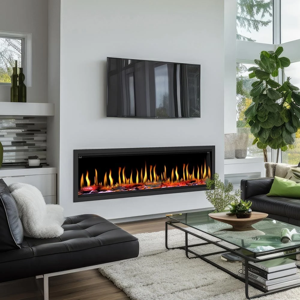 Dynasty 63-in Tempo Virtual Built-In Electric Fireplace - Image 2