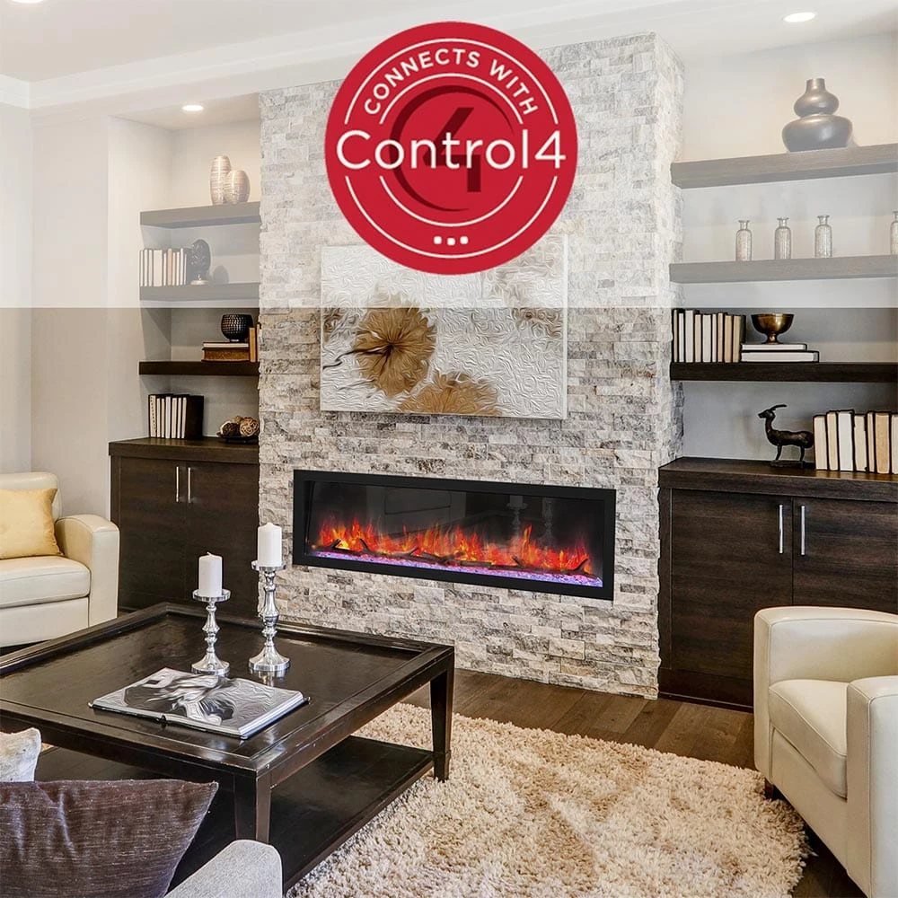 Dynasty 52-in Cascade Linear Electric Fireplace - Image 16