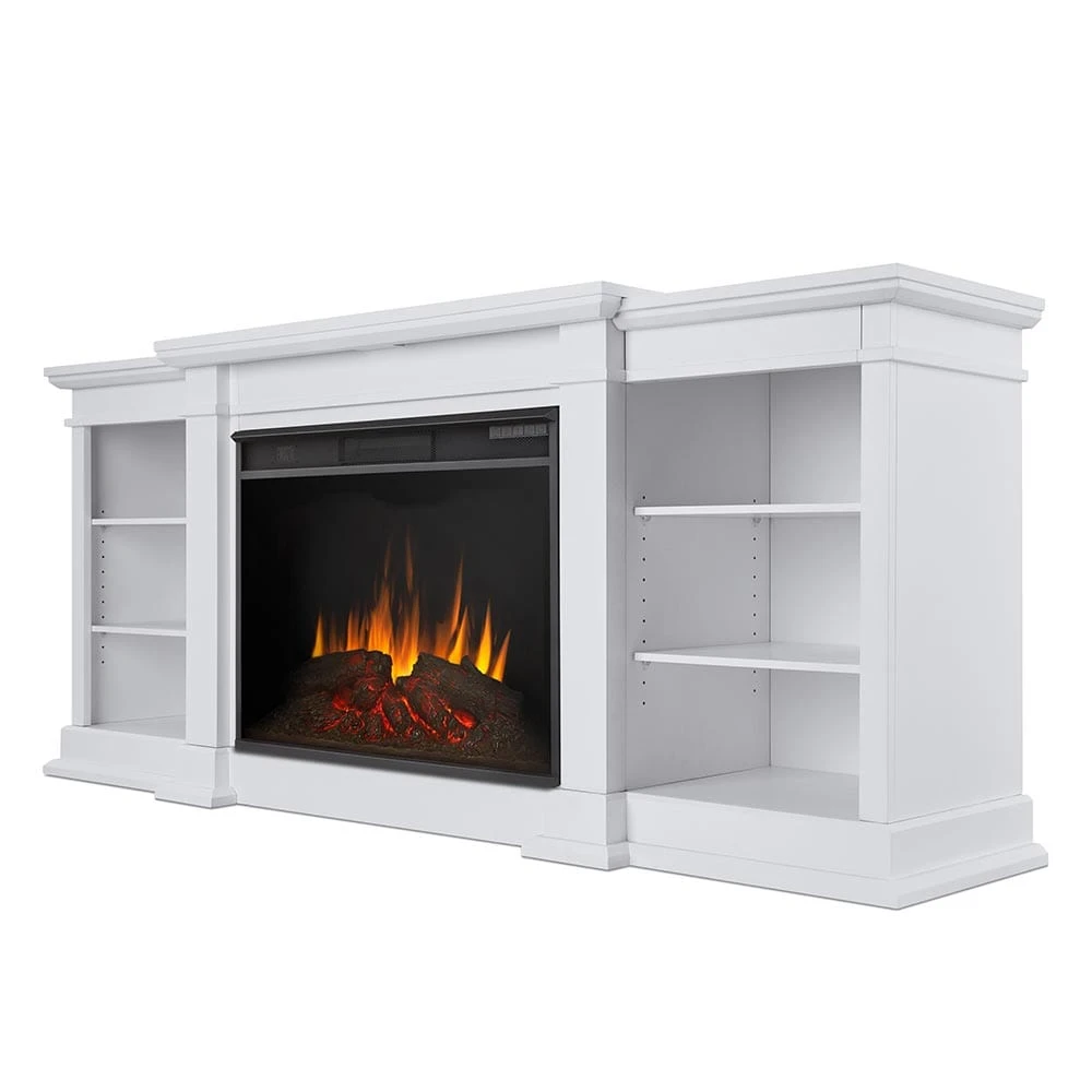 Eliot Grand Electric Fireplace TV Stand In White - Image 2