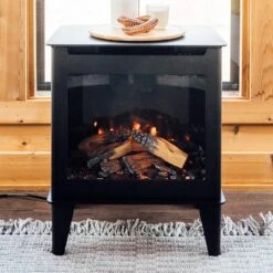 Forge & Flame Fuzion Multi-Sided Electric Fireplace Stove Heater