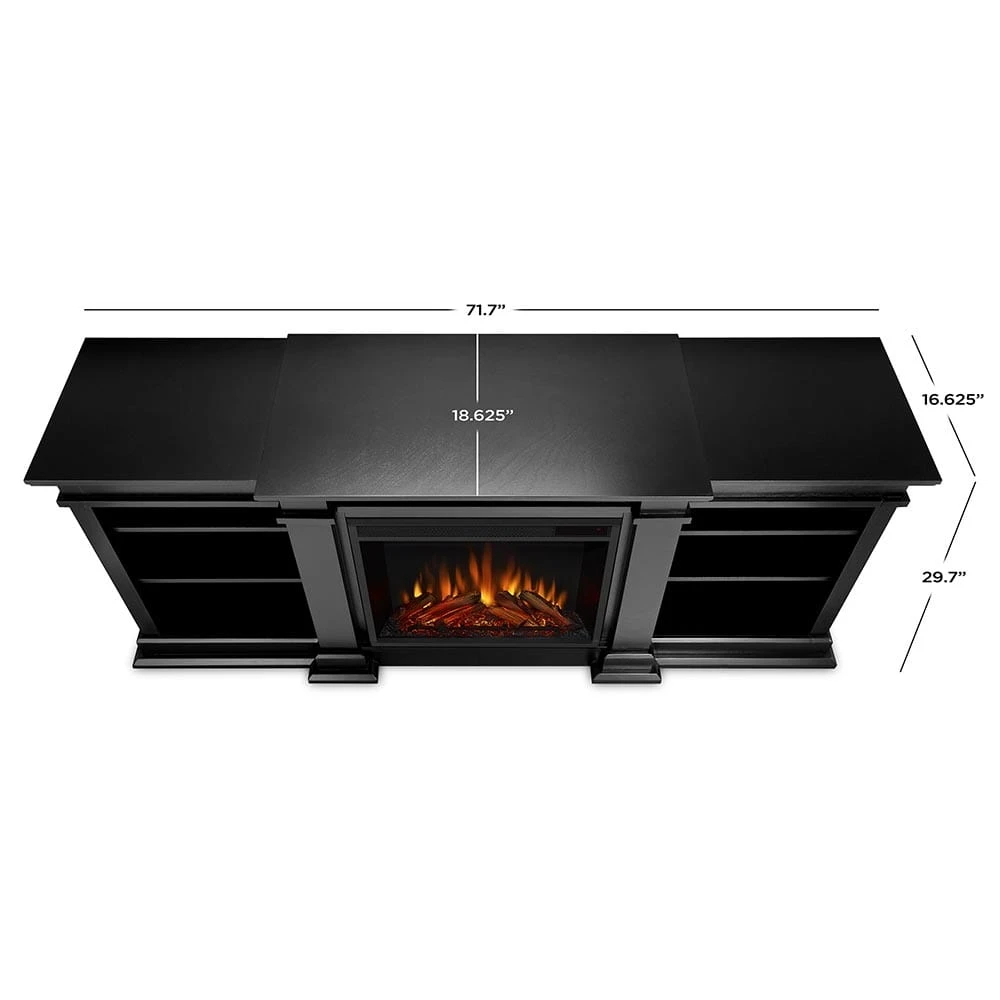 Fresno Electric Fireplace TV Stand In Black - Image 7